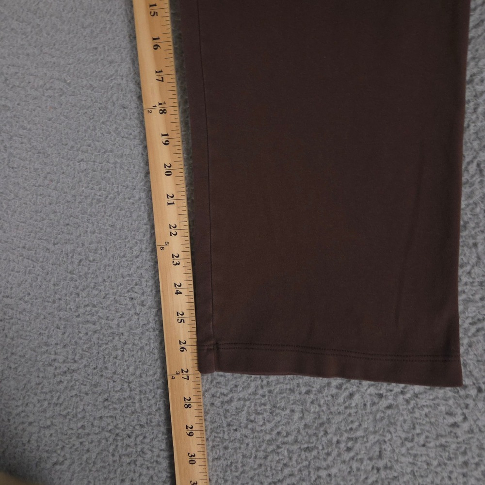 Lands End Pants Womens 1X Sport Knit Straight Leg Cotton Elastic Waist Pockets - Picture 3 of 11